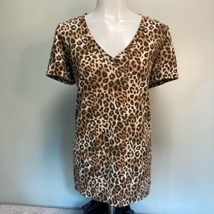 Victoria’s Secret Pink Leopard Print TShirt S Sexy Comfort